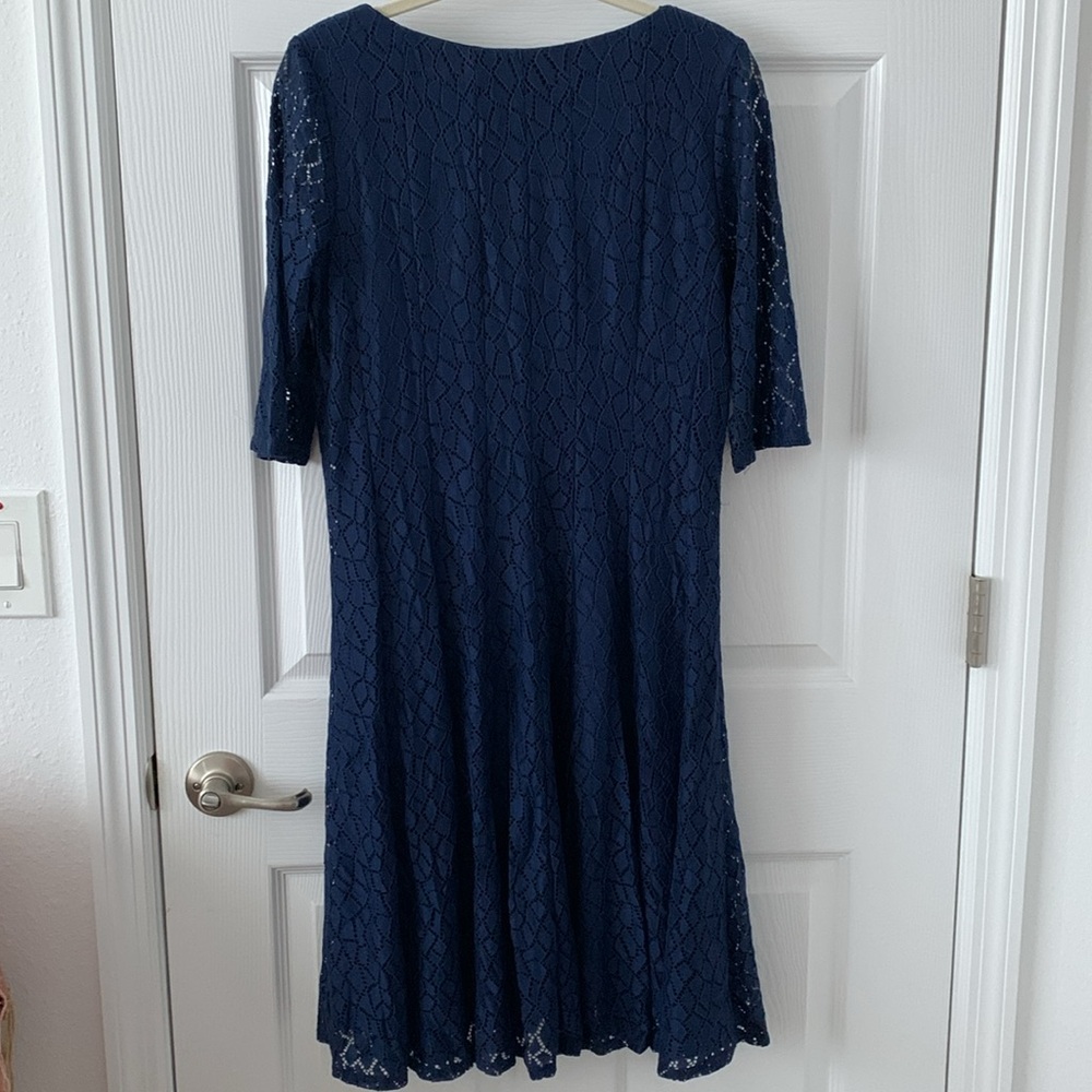 Rabbit Rabbit Rabbit Blue A-Line Cocktail Dress - Picture 3 of 3